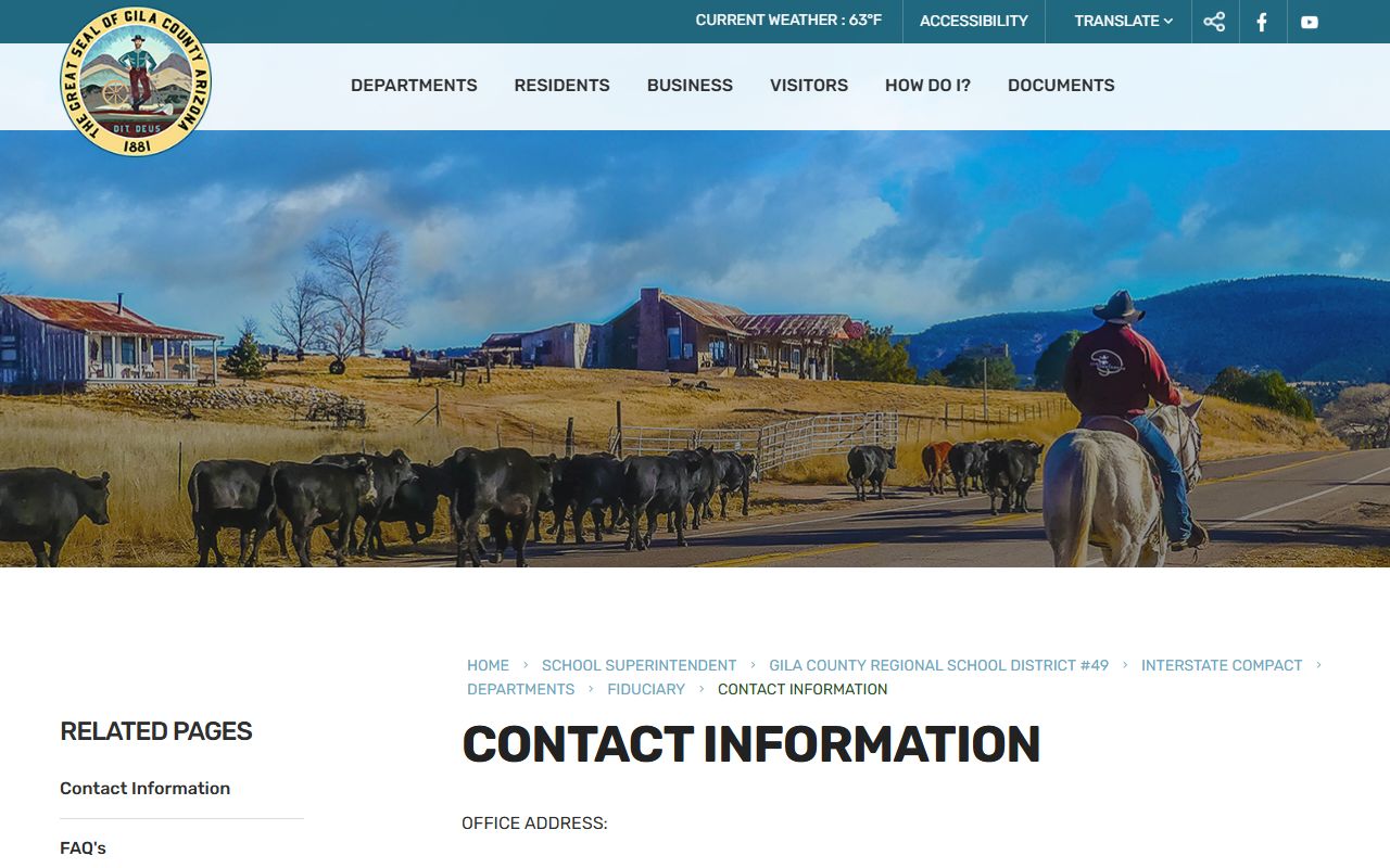 Gila County Public Fiduciary contact information