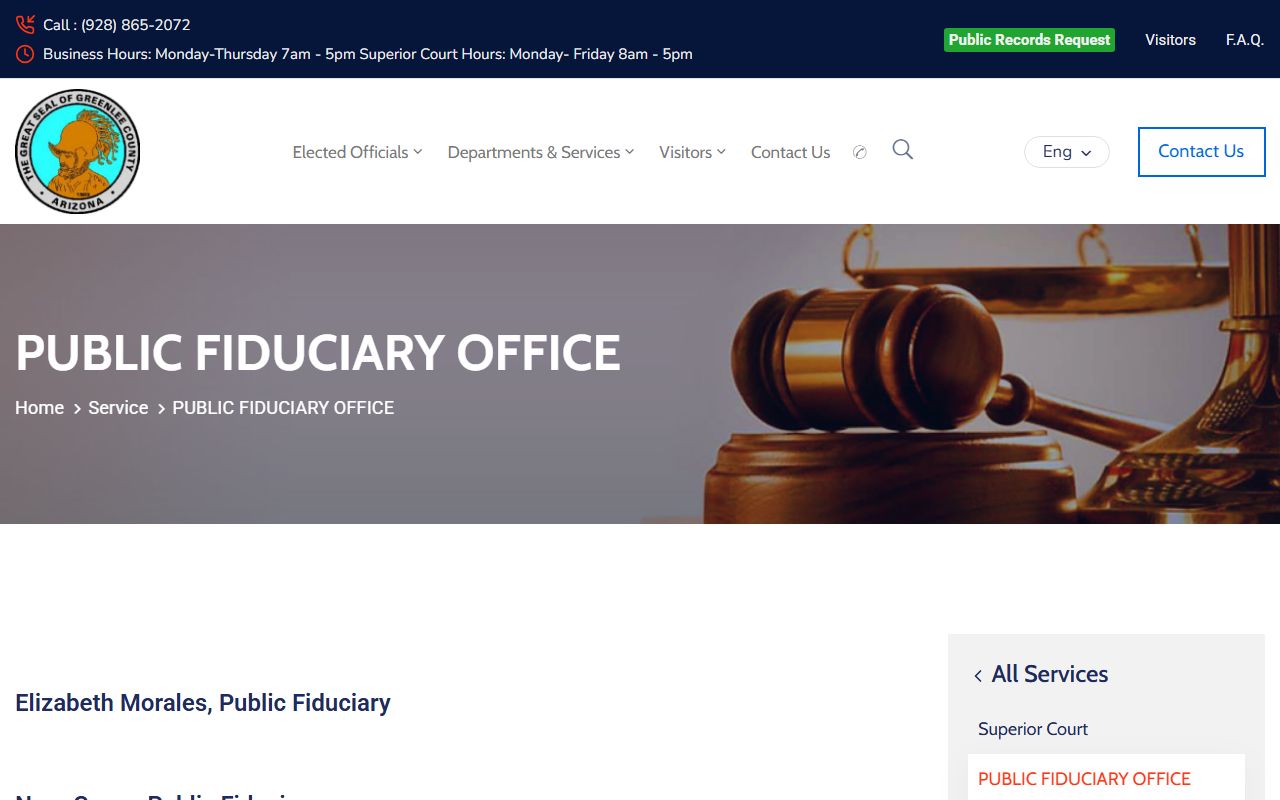 Greenlee County Public Fiduciary office