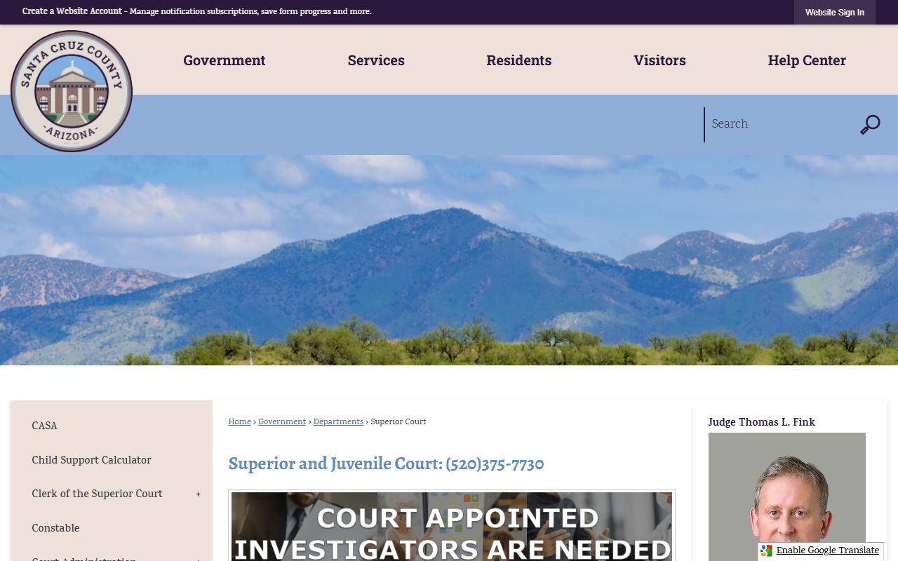 Santa Cruz County Superior Court self-service and forms