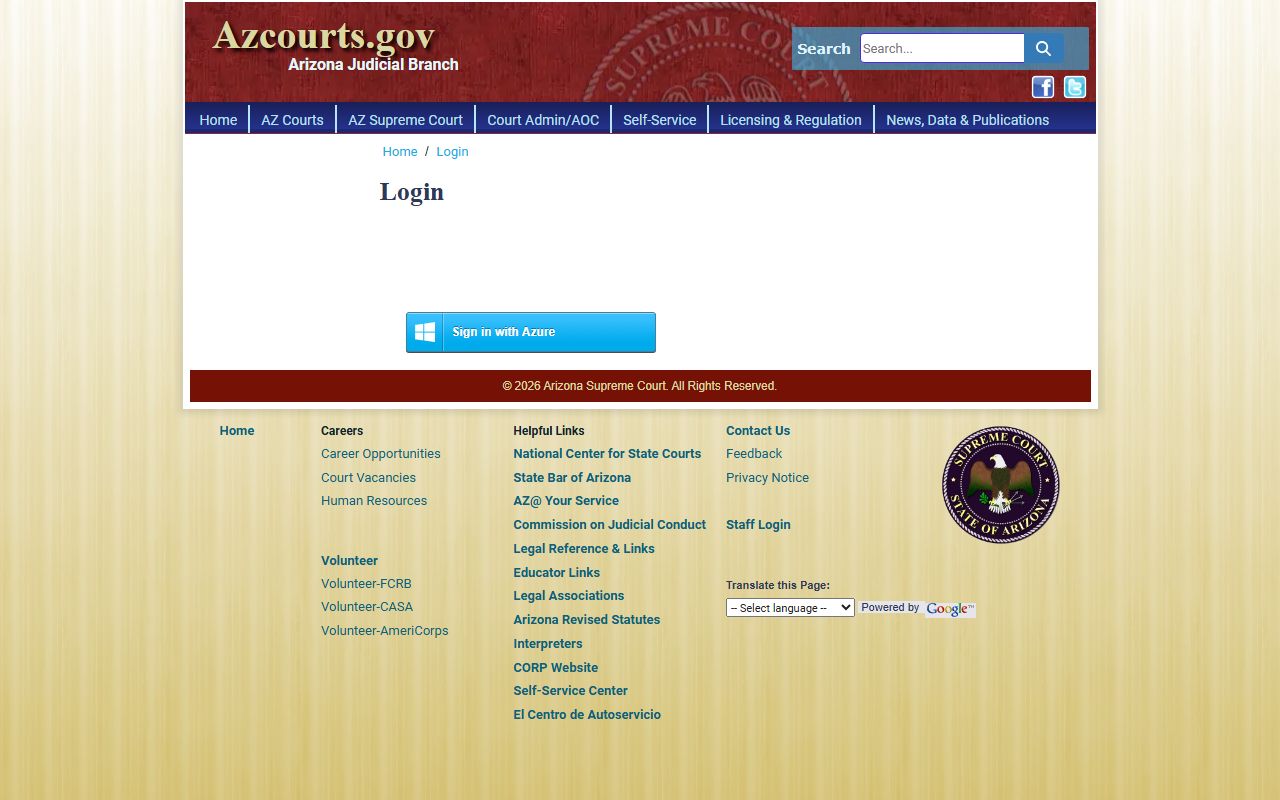 Arizona eFileAZ electronic filing system